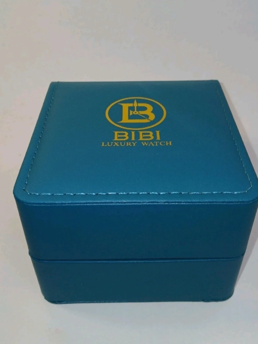 BIBI Men's Gold Automatic Watch Open Heart Blue Dial Stainless Steel Bracelet...